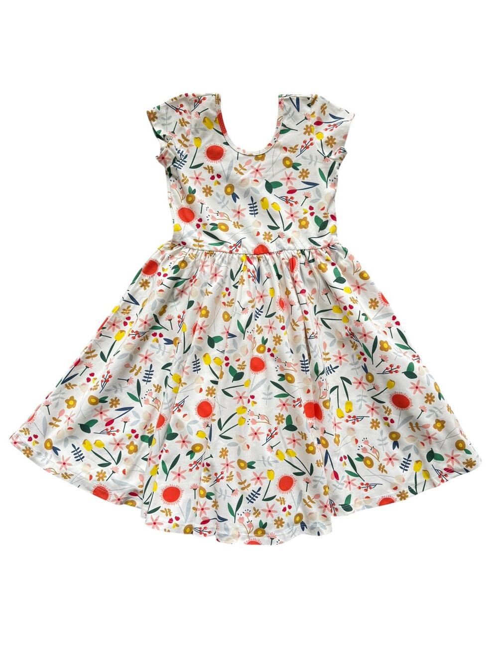 Alice + Ames Mabel Floral The Summer Sleeve Ballet Dress Size 7